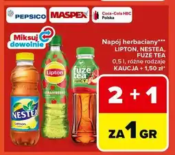 Carrefour Napój herbaciany LIPTON, NESTEA, FUZE TEA oferta