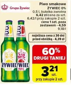 Carrefour Piwo smakowe ŻYWIEC 0% oferta