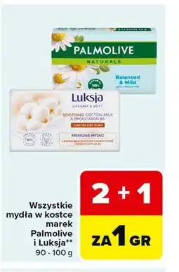 Carrefour Wszystkie mydła w kostce marek Palmolive i Luksja oferta