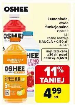 Carrefour Lemoniada, woda funkcjonalna OSHEE oferta