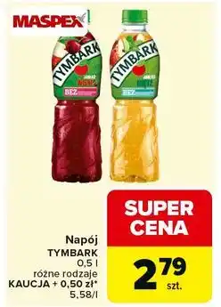 Carrefour Napój TYMBARK 0,5 l różne rodzaje oferta