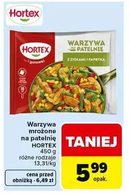 Carrefour Warzywa mrożone na patelnię HORTEX 450 g różne rodzaje oferta