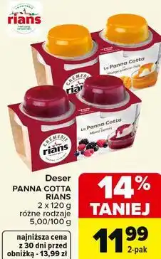 Carrefour Deser PANNA COTTA RIANS oferta