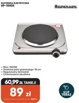 Max Elektro Ravanson Kuchenka elektryczna HP-1000S oferta