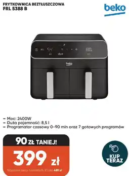 Max Elektro Beko Frytkownica beztłuszczowa frl 5388 B oferta