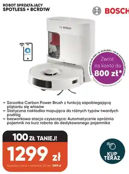 Max Elektro Bosch Robot sprzątający Spotless + BCRD1W oferta