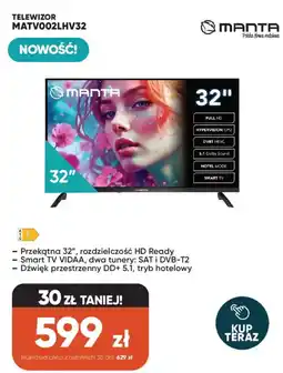 Max Elektro Manta Telewizor MATV002LHV32 oferta