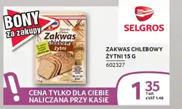 Selgros Zakwas chlebowy żytni oferta