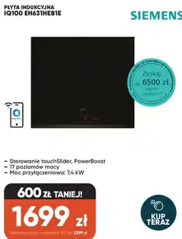 Max Elektro Siemens Płyta indukcyjna IQ100 EH631HEB1E oferta