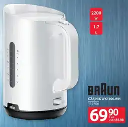 Selgros Braun Czajnik WK1100.WH oferta