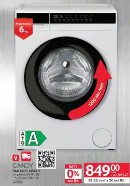 Selgros Candy Pralka ey 26SB7-S oferta