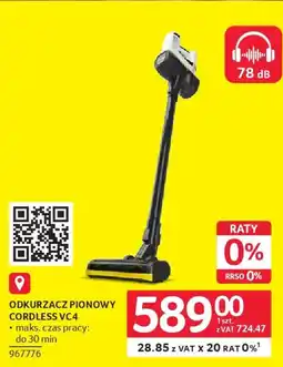 Selgros Kärcher Odkurzacz pionowy Cordless VC4 oferta