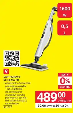 Selgros Kärcher Mop parowy sc 3 EasyFix oferta
