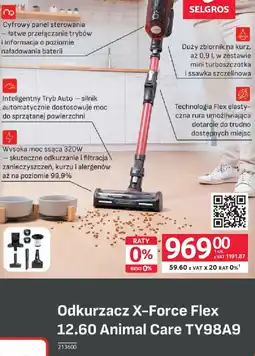 Selgros Tefal Odkurzacz X-Force Flex 12.60 oferta