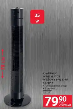 Selgros Clatronic Wentylator wieżowy t-vl 3770 czarny oferta