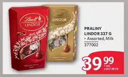Selgros Praliny lindor oferta