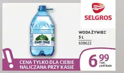 Selgros Woda żywiec oferta