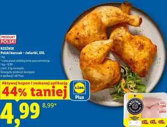 Lidl RZEŹNIK Polski kurczak – ćwiartki, XXL oferta