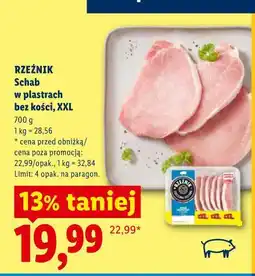 Lidl Schab w plastrach bez kości, XXL oferta