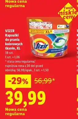 Lidl Kapsułki do prania kolorowych tkanin, XL VIZIR oferta