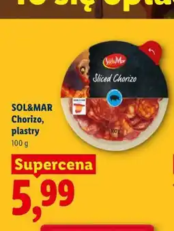 Lidl SOL&MAR Chorizo, plastry oferta