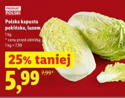 Lidl Polska kapusta pekińska, luzem oferta