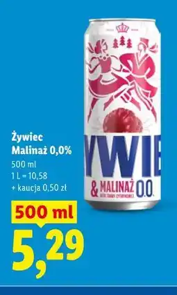 Lidl Żywiec Malinaż 0,0% oferta