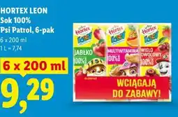Lidl HORTEX LEON Sok 100% Psi Patrol, 6-pak oferta