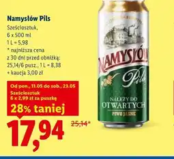 Lidl Namysłów Pils Sześciosztuk oferta