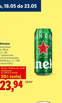 Lidl Heineken Sześciosztuk oferta