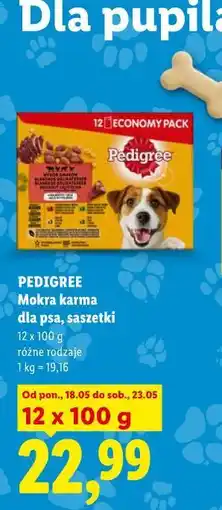Lidl PEDIGREE Mokra karma dla psa, saszetki oferta