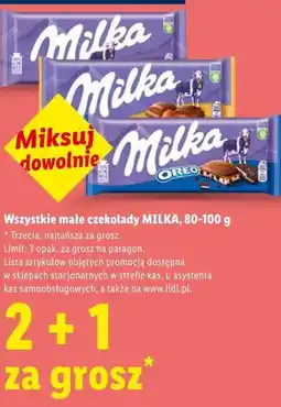Lidl Wszystkie małe czekolady MILKA oferta