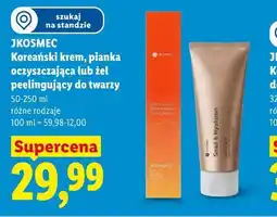 Lidl JKOSMEC Koreański krem, pianka oczyszczająca lub żel peelingujący do twarzy oferta