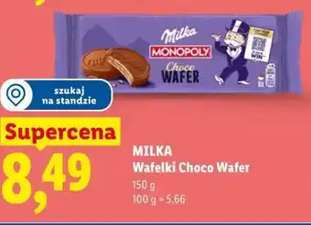 Lidl MILKA Wafelki Choco Wafer oferta