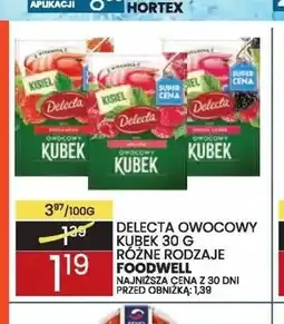 Wafelek Owocowy kubek Delecta Foodwell oferta