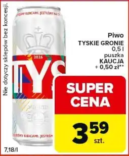 Carrefour Express Tyskie Piwo Gronie oferta