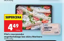 Biedronka Filet z morszczuka argentyńskiego bez skóry Marinero oferta
