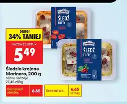 Biedronka Śledzie krojone Marinero oferta