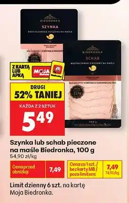 Biedronka Schab pieczony na maśle Biedronka oferta