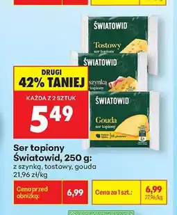 Biedronka Ser topiony Światowid gouda oferta