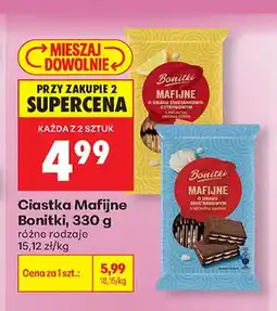 Biedronka Ciastka Mafijne Bonitki o smaku śmietankowym oferta