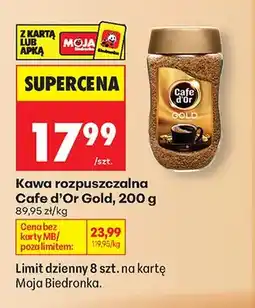 Biedronka Kawa rozpuszczalna Cafe d'Or Gold oferta