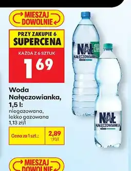 Biedronka Woda Nałęczowianka lekko gazowana oferta