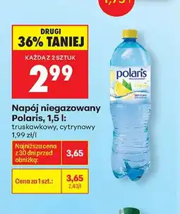 Biedronka Napój niegazowany Polaris truskawkowy oferta