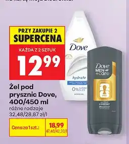 Biedronka Żel pod prysznic Dove Men+Care Active Comfort oferta