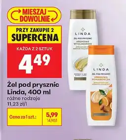 Biedronka Żel pod prysznic Linda Kremowe Wygładzenie oferta