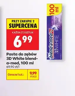 Biedronka Pasta do zębów blend-a-med 3D White oferta