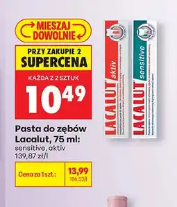 Biedronka Pasta do zębów Lacalut aktiv oferta