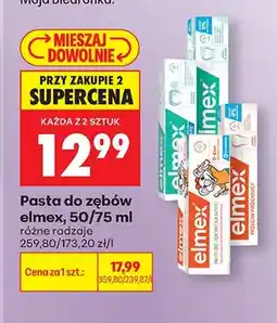 Biedronka Pasta do zębów elmex oferta