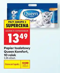 Biedronka Papier toaletowy Queen Komfort oferta